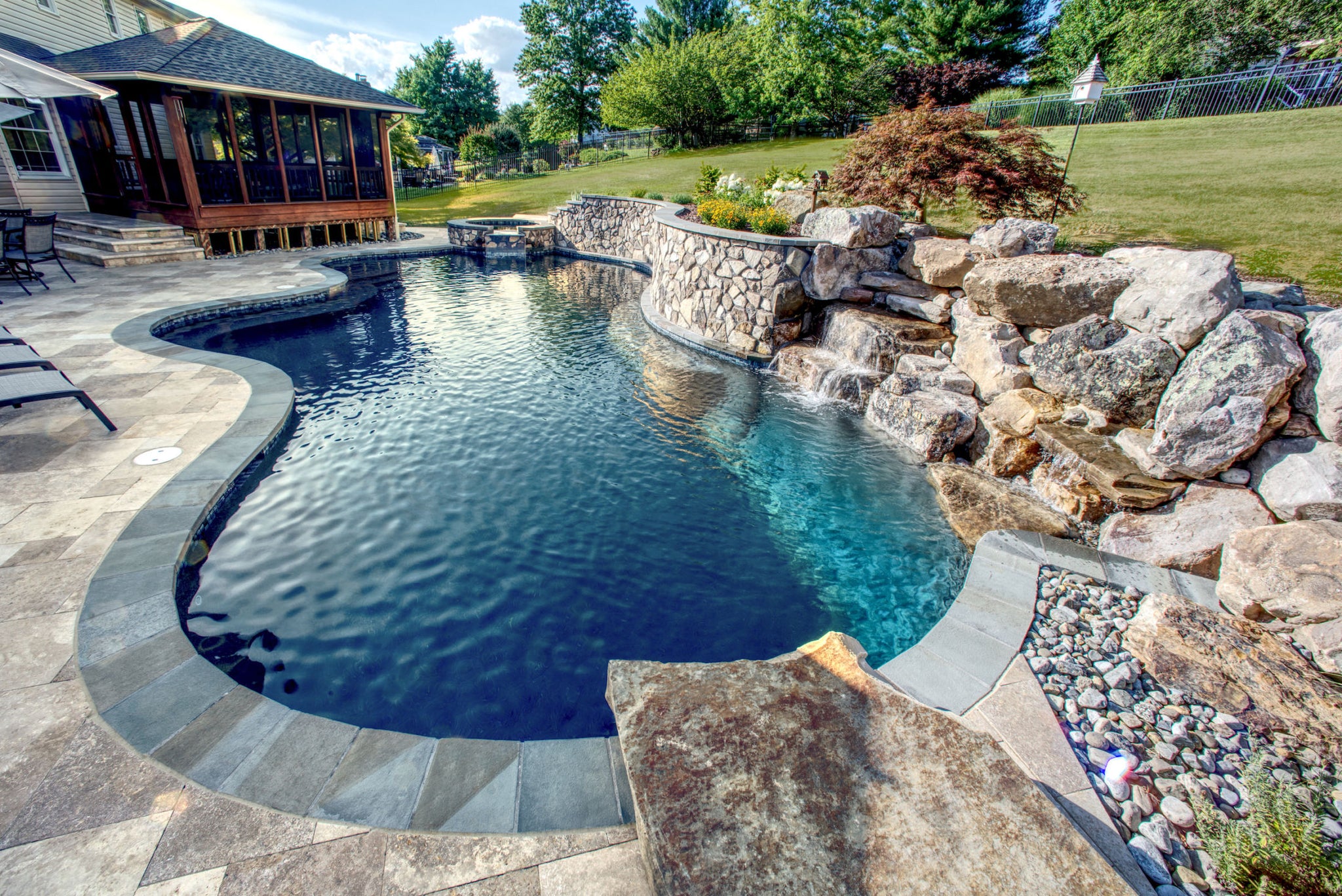 swimming pool backyard