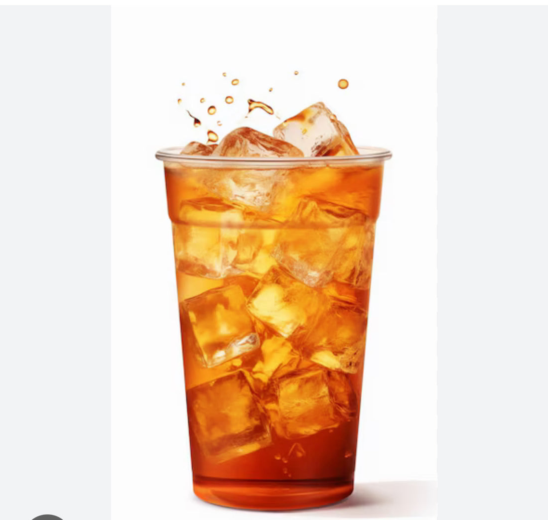 Plastic cup of ice tea